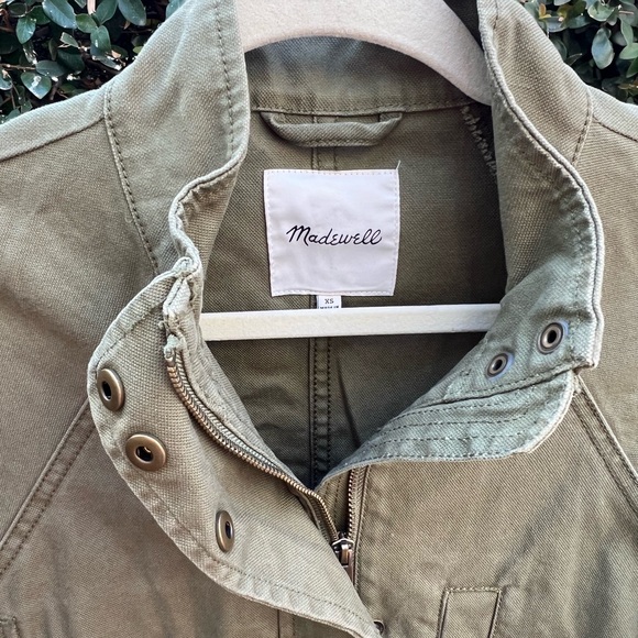Madewell Northover Jacket Military Style Olive Green in XS (LIKE NEW!) - Picture 5 of 9